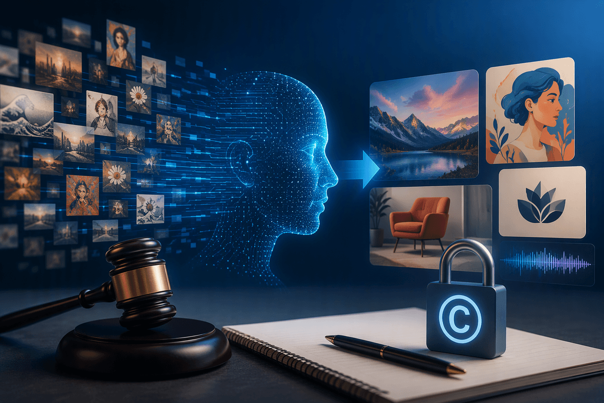 AI Copyright Questions Extend From Training Data to Generated Content