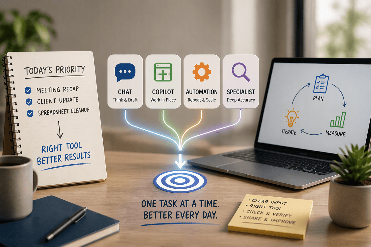 Choosing AI Tools Around a Specific Task Can Improve Daily Workflows